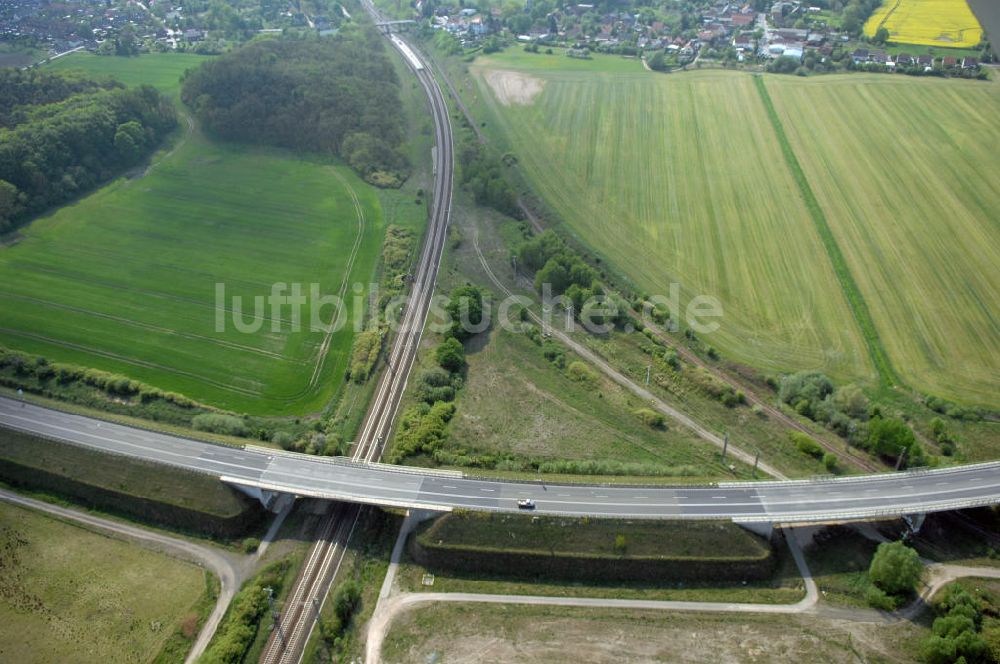 FRANKFURT / ODER aus der Vogelperspektive: Ortsumfahrung der Bundesstrasse B 112 westlich von Frankfurt / Oder