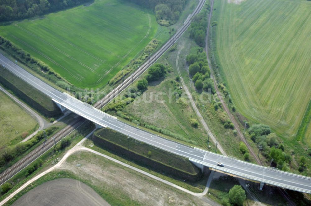 Luftbild FRANKFURT / ODER - Ortsumfahrung der Bundesstrasse B 112 westlich von Frankfurt / Oder