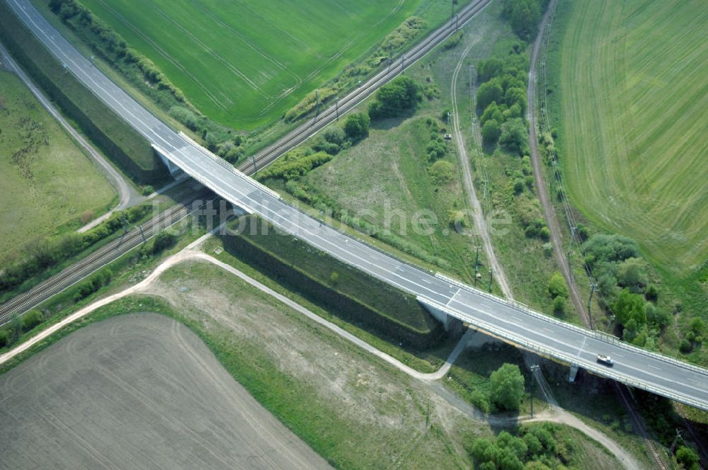 Luftaufnahme FRANKFURT / ODER - Ortsumfahrung der Bundesstrasse B 112 westlich von Frankfurt / Oder