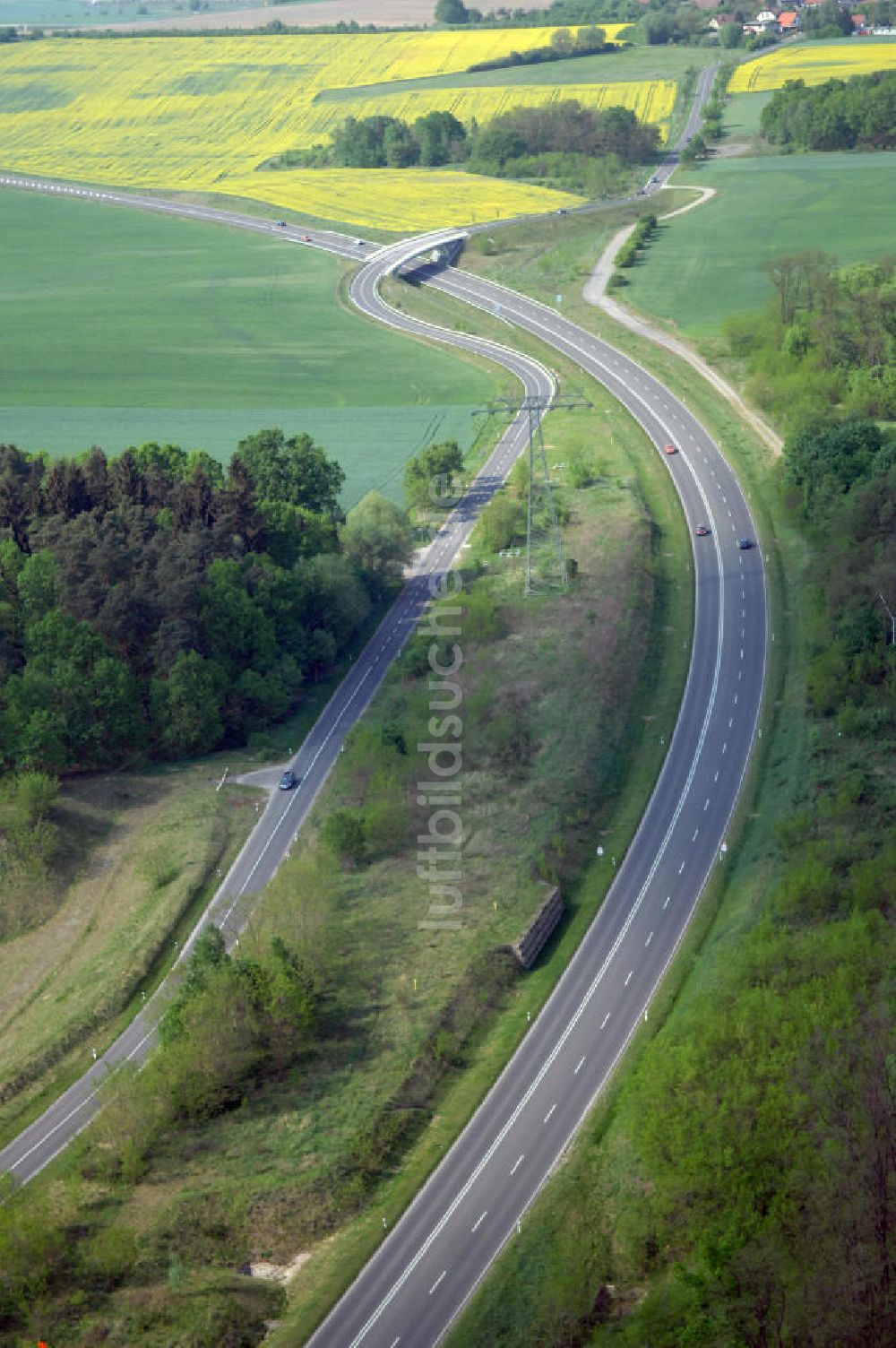 Luftbild FRANKFURT / ODER - Ortsumfahrung der Bundesstrasse B 112 westlich von Frankfurt / Oder