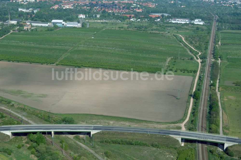 Luftaufnahme FRANKFURT / ODER - Ortsumfahrung der Bundesstrasse B 112 westlich von Frankfurt / Oder