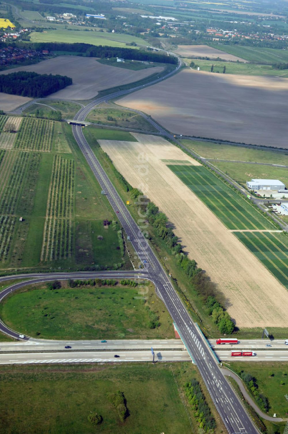 FRANKFURT / ODER aus der Vogelperspektive: Ortsumfahrung der Bundesstrasse B 112 westlich von Frankfurt / Oder