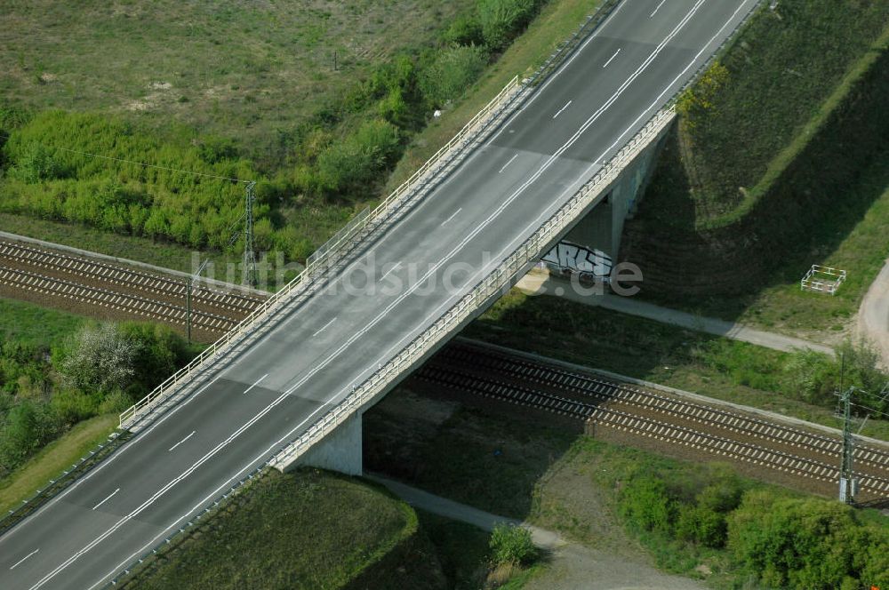 Luftbild FRANKFURT / ODER - Ortsumfahrung der Bundesstrasse B 112 westlich von Frankfurt / Oder