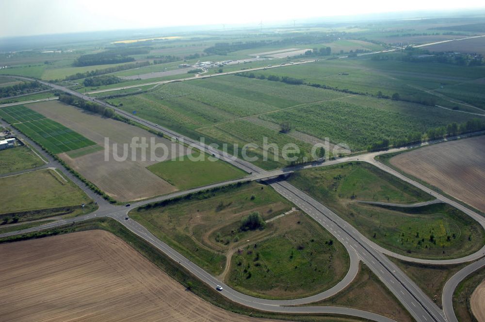 FRANKFURT / ODER aus der Vogelperspektive: Ortsumfahrung der Bundesstrasse B 112 westlich von Frankfurt / Oder