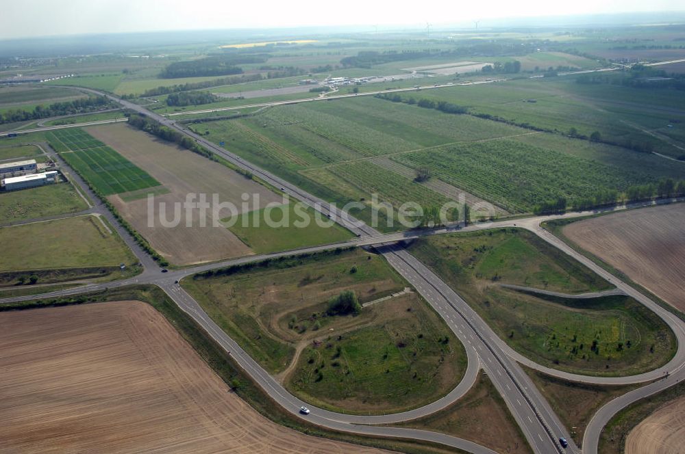 Luftbild FRANKFURT / ODER - Ortsumfahrung der Bundesstrasse B 112 westlich von Frankfurt / Oder