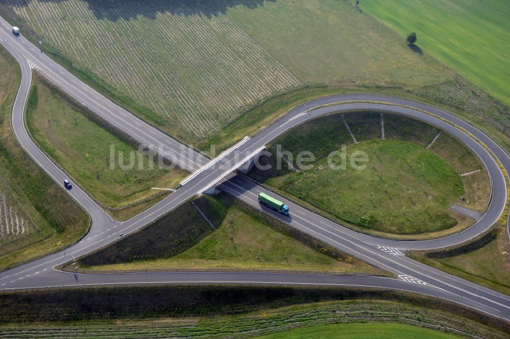 Luftbild MÜLLROSE - Ortsumfahrung der Bundesstrasse B 87 westlich von Müllrose