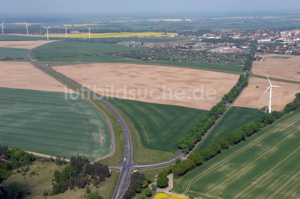 Luftaufnahme SEELOW - Ortsumfahrung der Bundesstrasse B 1 westlich von Seelow