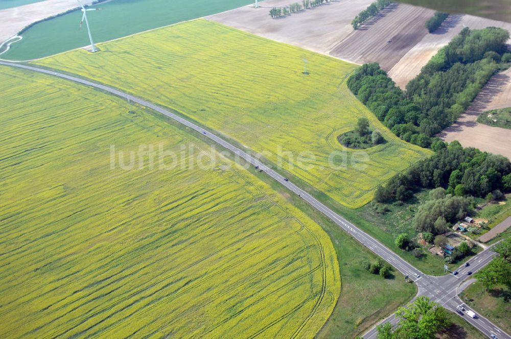 Luftaufnahme SEELOW - Ortsumfahrung der Bundesstrasse B 1 westlich von Seelow