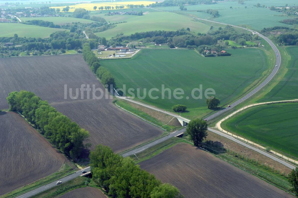 Luftaufnahme SEELOW - Ortsumfahrung der Bundesstrasse B 1 westlich von Seelow