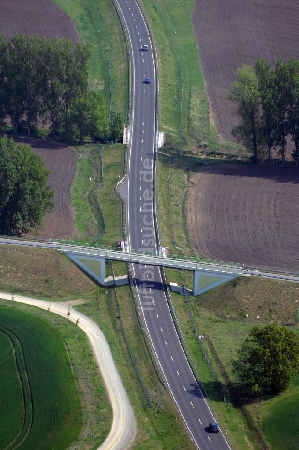 Luftbild SEELOW - Ortsumfahrung der Bundesstrasse B 1 westlich von Seelow