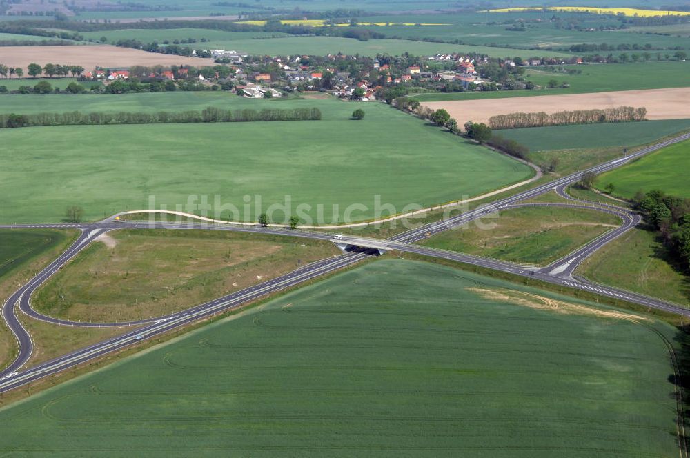 Luftaufnahme SEELOW - Ortsumfahrung der Bundesstrasse B 1 westlich von Seelow