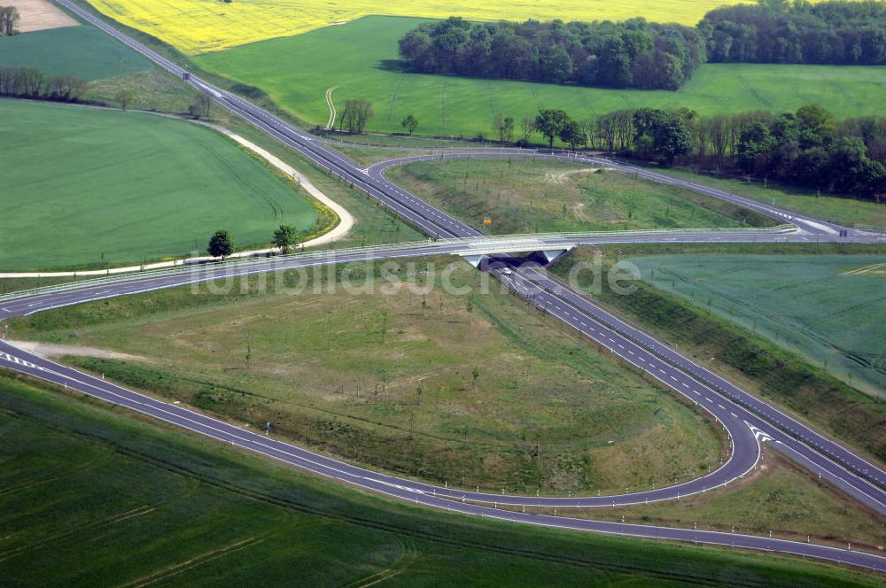 Luftaufnahme SEELOW - Ortsumfahrung der Bundesstrasse B 1 westlich von Seelow