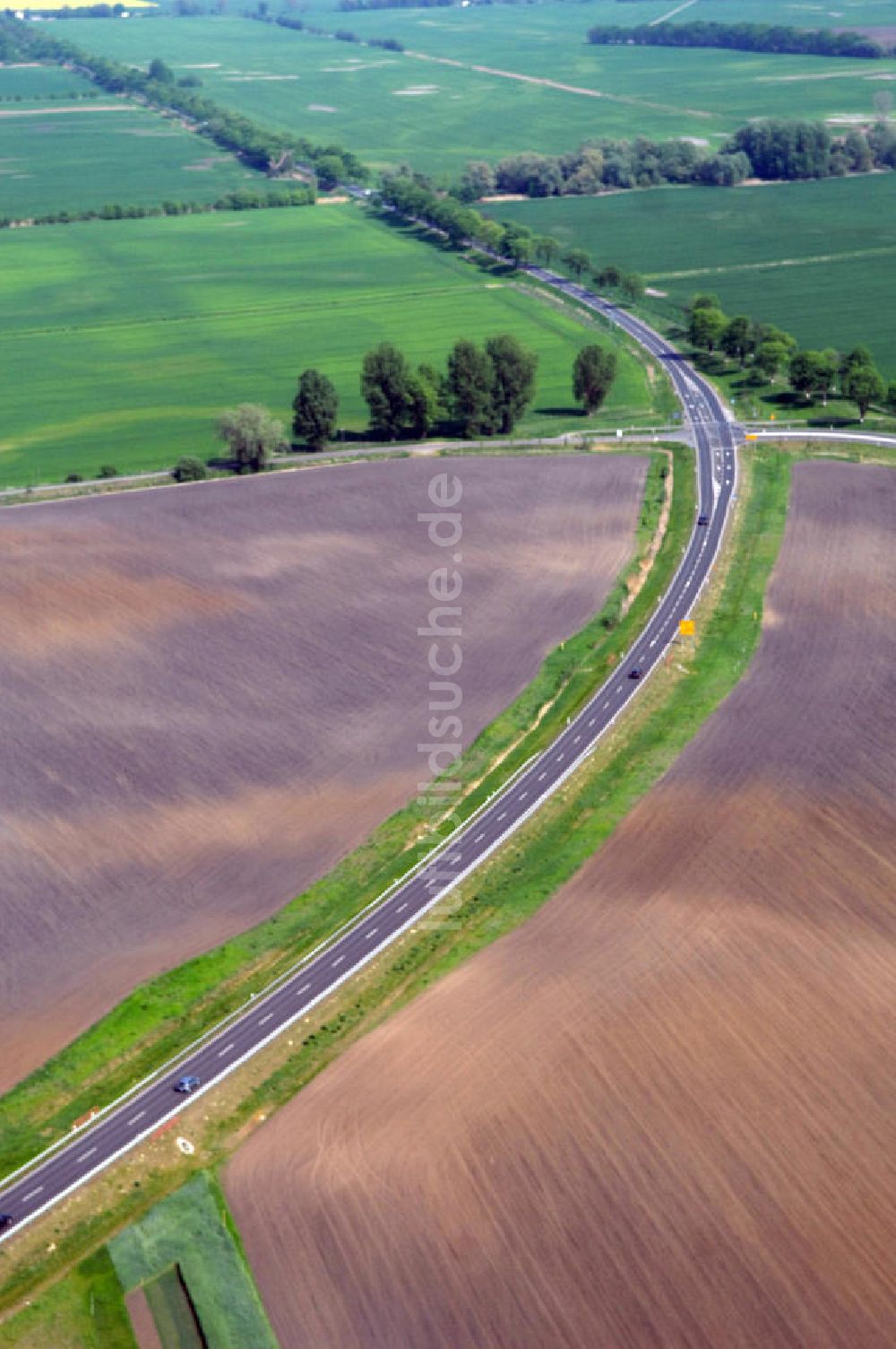 Luftaufnahme SEELOW - Ortsumfahrung der Bundesstrasse B 1 westlich von Seelow