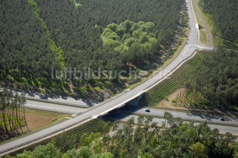 ORANIENBURG von oben - Ortsumfahrung Oranienburg B96 westlich von Oranienburg