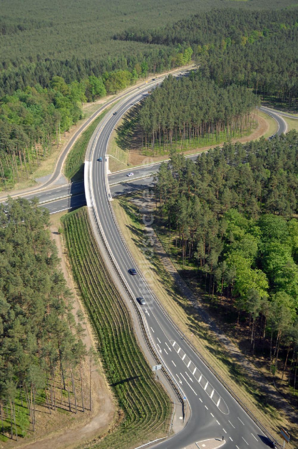 Luftbild ORANIENBURG - Ortsumfahrung Oranienburg B96 westlich von Oranienburg