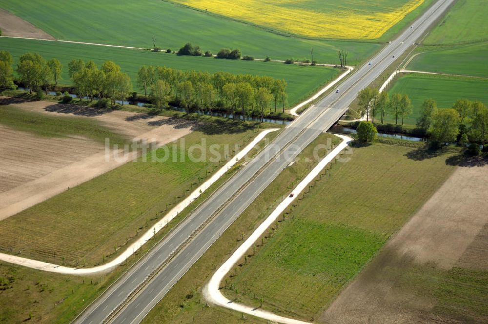 Luftbild ORANIENBURG - Ortsumfahrung Oranienburg B96 westlich von Oranienburg