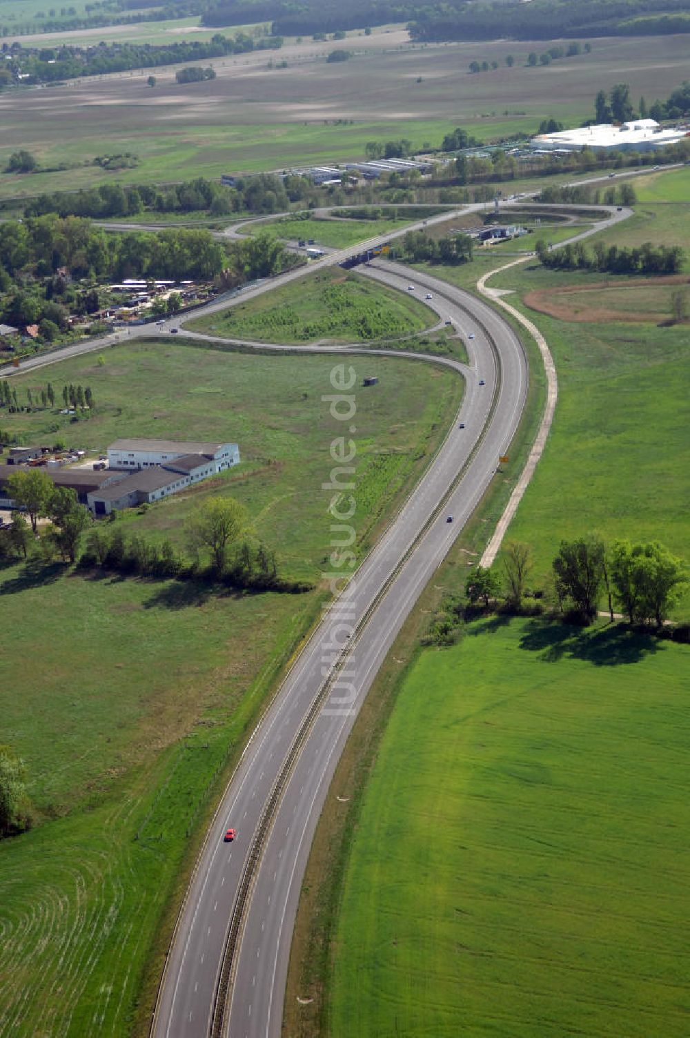 Luftaufnahme ORANIENBURG - Ortsumfahrung Oranienburg B96 westlich von Oranienburg