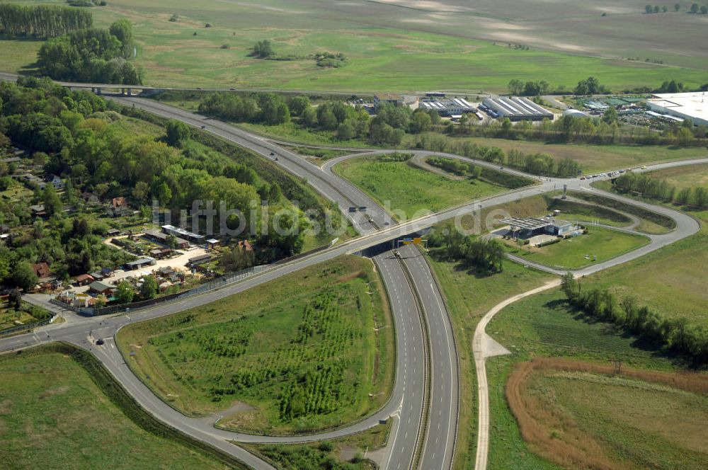 ORANIENBURG aus der Vogelperspektive: Ortsumfahrung Oranienburg B96 westlich von Oranienburg