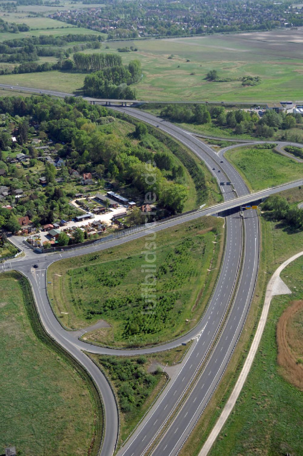 Luftbild ORANIENBURG - Ortsumfahrung Oranienburg B96 westlich von Oranienburg