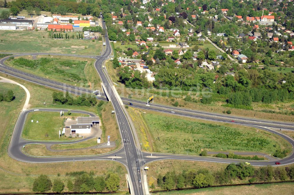 Luftbild ORANIENBURG - Ortsumfahrung Oranienburg B96 westlich von Oranienburg