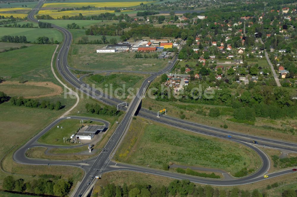 ORANIENBURG von oben - Ortsumfahrung Oranienburg B96 westlich von Oranienburg