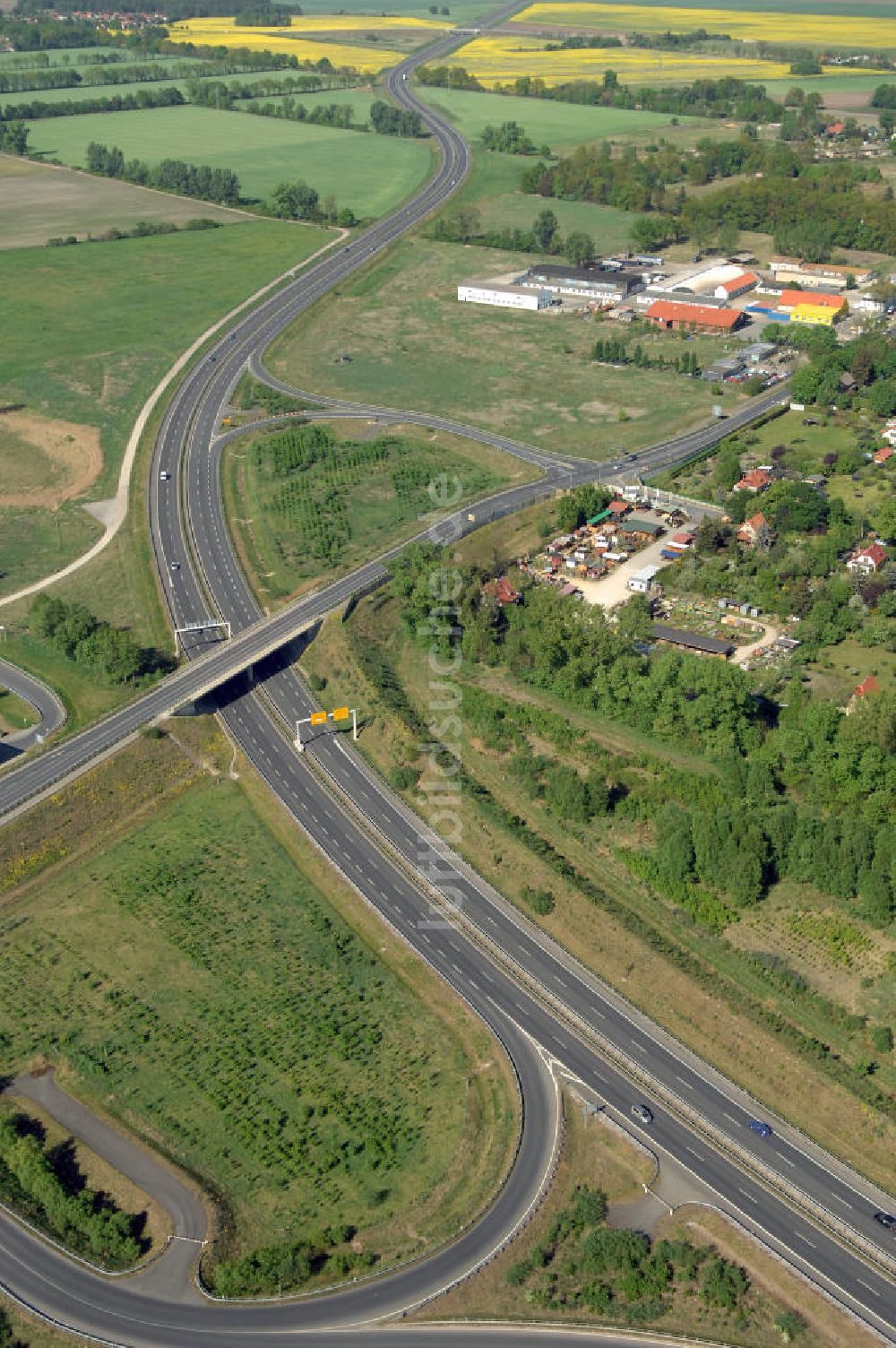 Luftbild ORANIENBURG - Ortsumfahrung Oranienburg B96 westlich von Oranienburg