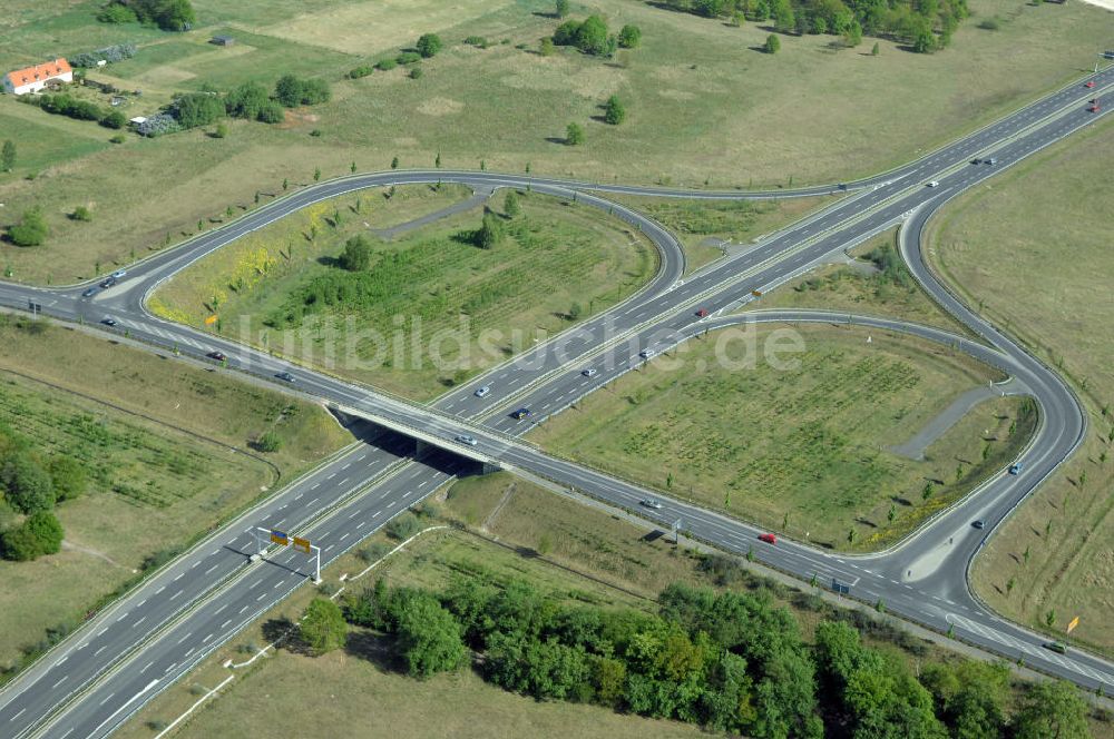 Luftaufnahme ORANIENBURG - Ortsumfahrung Oranienburg B96 westlich von Oranienburg