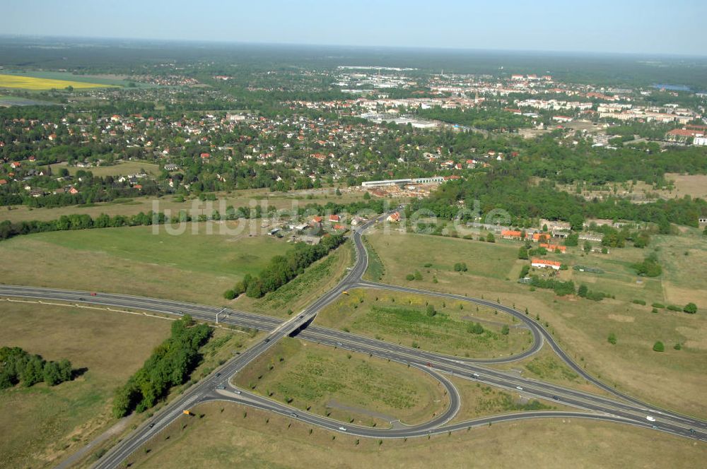 Luftbild ORANIENBURG - Ortsumfahrung Oranienburg B96 westlich von Oranienburg