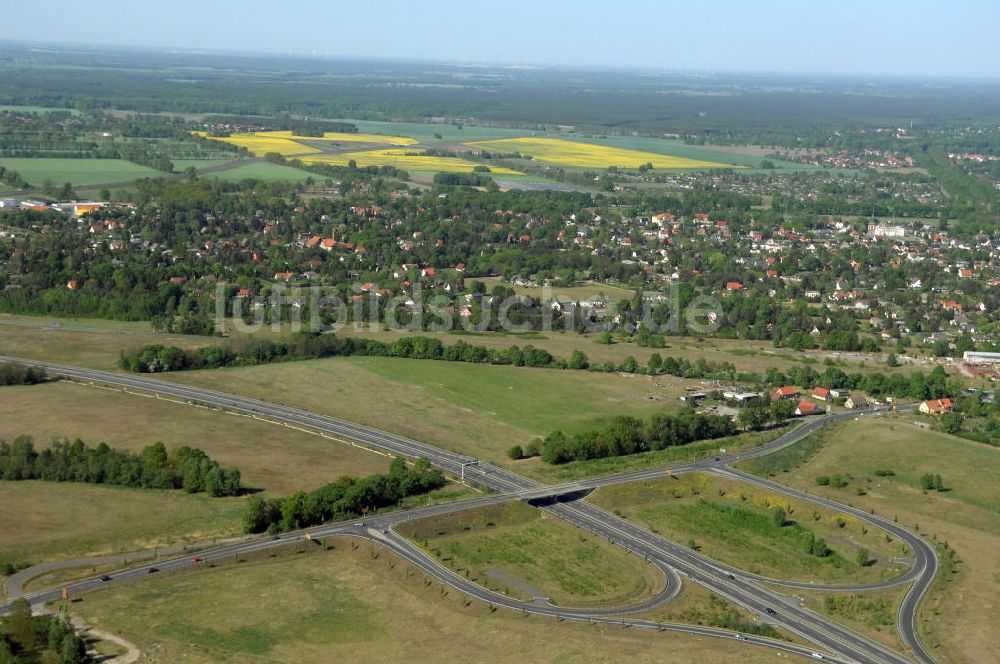 Luftaufnahme ORANIENBURG - Ortsumfahrung Oranienburg B96 westlich von Oranienburg