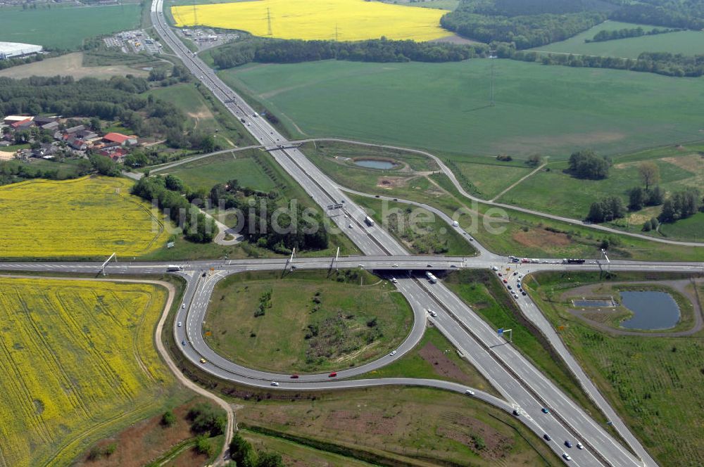 Luftbild ALTLANDSBERG - Ortsumgehung Landesstrasse L 33 südwestlich von Altlandsberg bis zum östlichen Berliner Ring