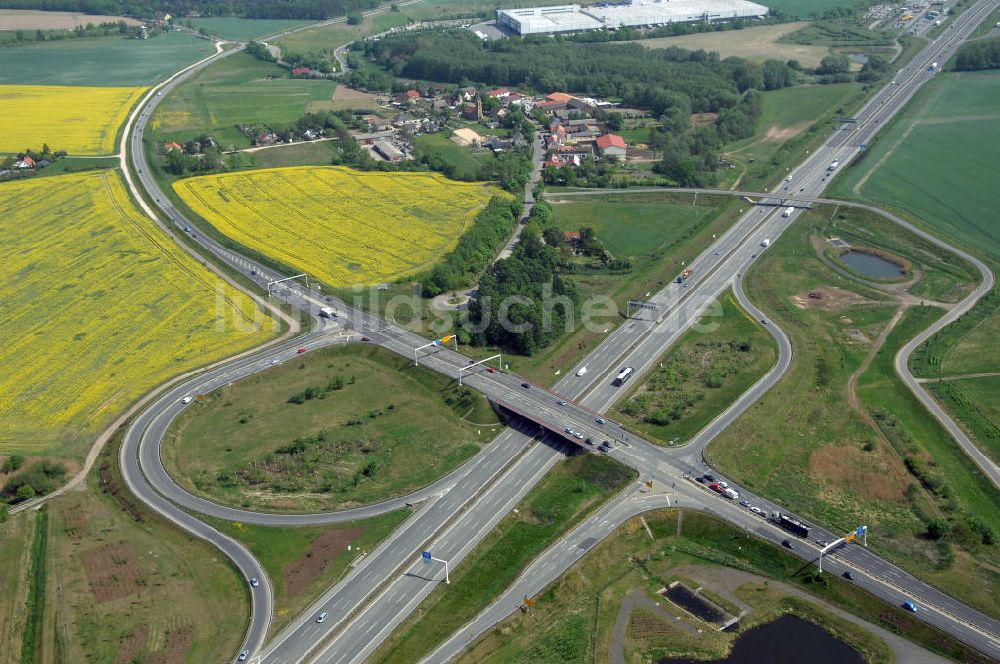 Luftbild ALTLANDSBERG - Ortsumgehung Landesstrasse L 33 südwestlich von Altlandsberg bis zum östlichen Berliner Ring