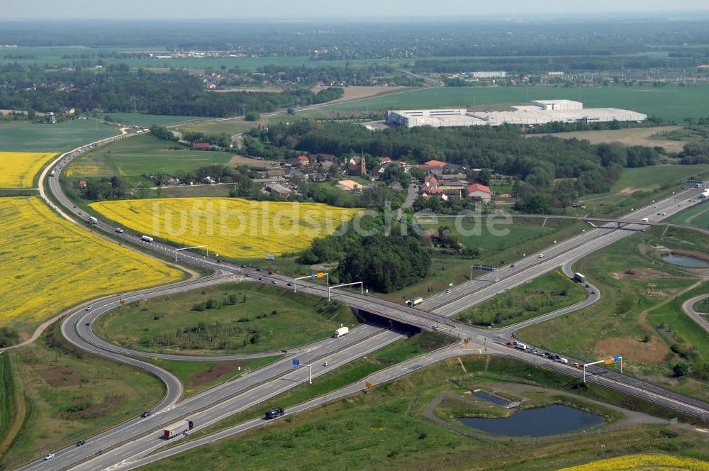 Luftbild ALTLANDSBERG - Ortsumgehung Landesstrasse L 33 südwestlich von Altlandsberg bis zum östlichen Berliner Ring