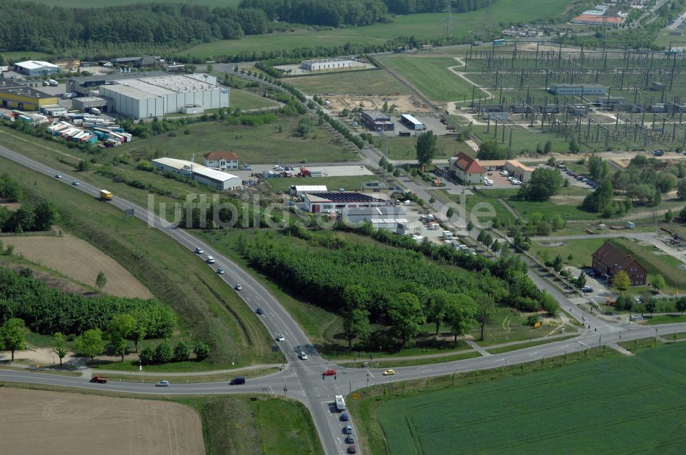 Luftbild ALTLANDSBERG - Ortsumgehung Landesstrasse L 33 südwestlich von Altlandsberg bis zum östlichen Berliner Ring