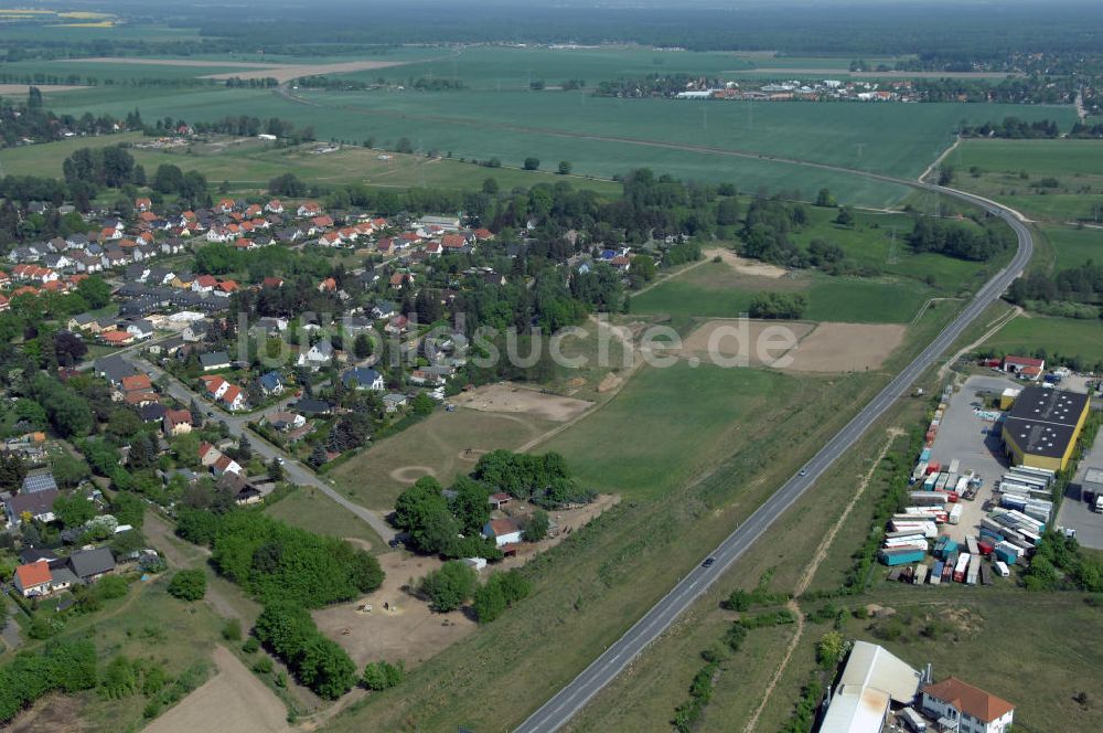 Luftbild ALTLANDSBERG - Ortsumgehung Landesstrasse L 33 südwestlich von Altlandsberg bis zum östlichen Berliner Ring