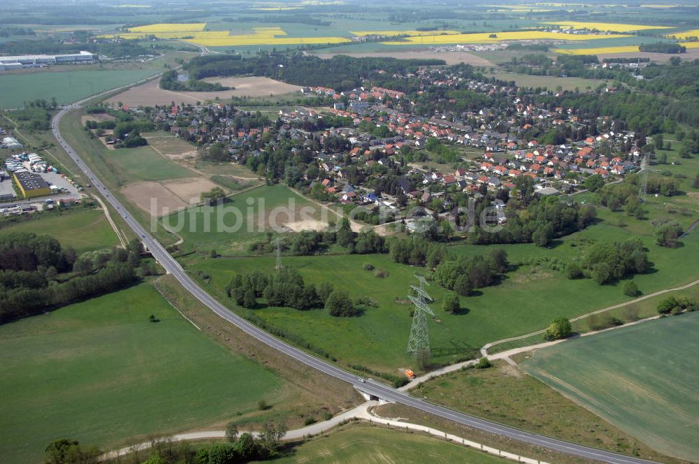 Luftaufnahme ALTLANDSBERG - Ortsumgehung Landesstrasse L 33 südwestlich von Altlandsberg bis zum östlichen Berliner Ring