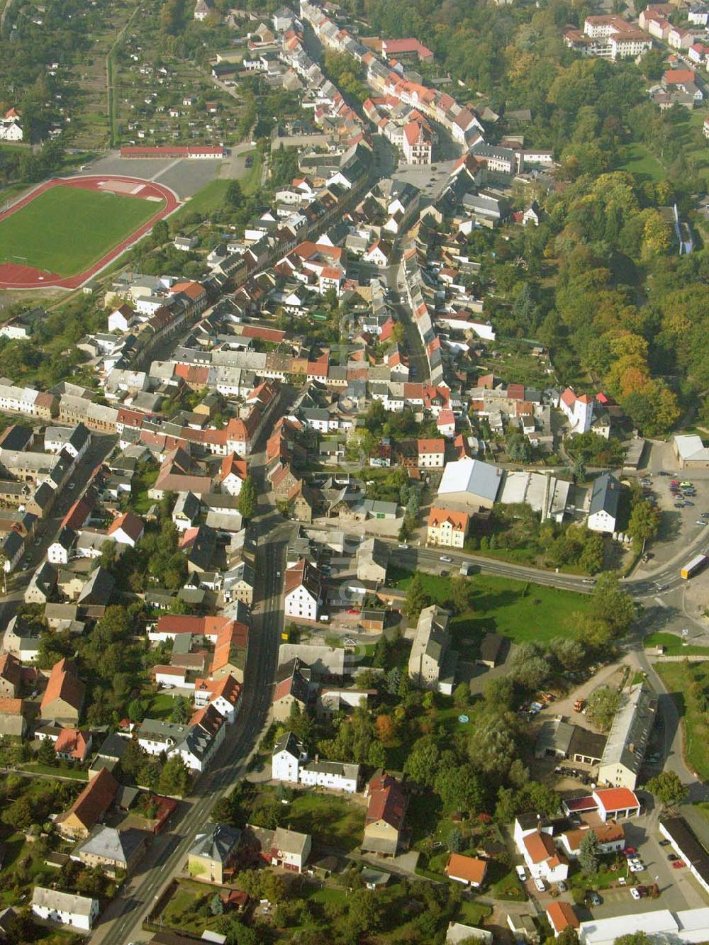 Geithain von oben - Ortszentrum Geithain