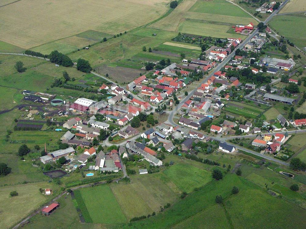 Luftbild Letzlingen / Sachsen-Anhalt - Ortszentrum von Letzingen / SA