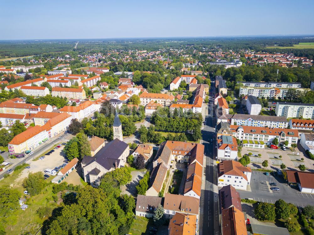 Niesky aus der Vogelperspektive: Ortszentrum in Niesky im Bundesland Sachsen, Deutschland