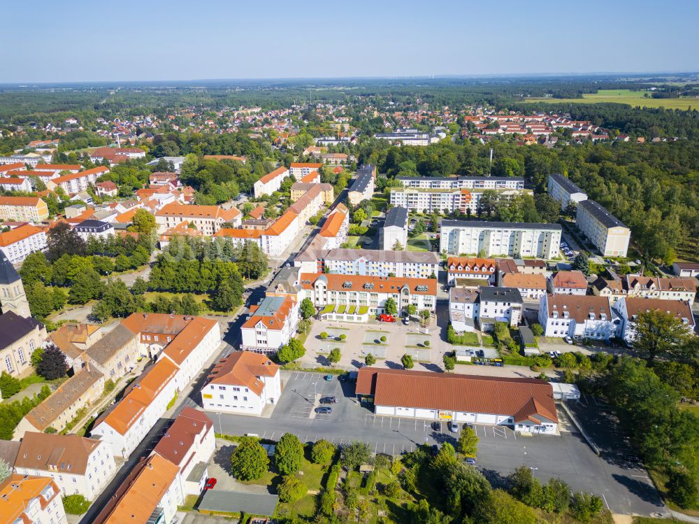 Luftaufnahme Niesky - Ortszentrum in Niesky im Bundesland Sachsen, Deutschland