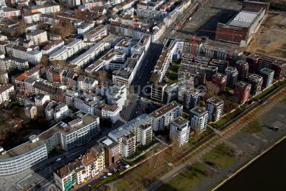 Luftbild Frankfurt am Main - Oskar von Miller-Straße Frankfurt am Main