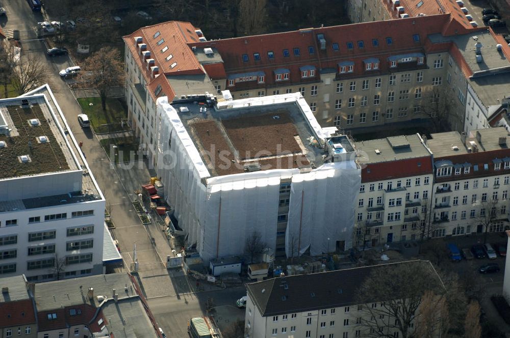 Luftaufnahme Berlin - Oskar-Ziethen-Krankenhaus Lichtenberg / Sana Klinikum