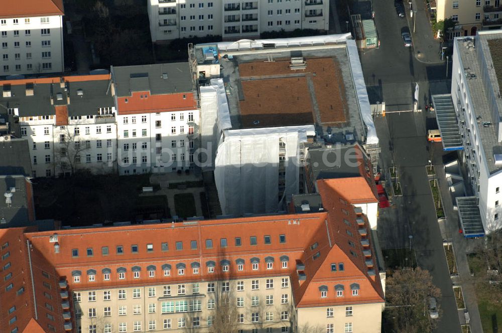 Luftaufnahme Berlin - Oskar-Ziethen-Krankenhaus Lichtenberg / Sana Klinikum