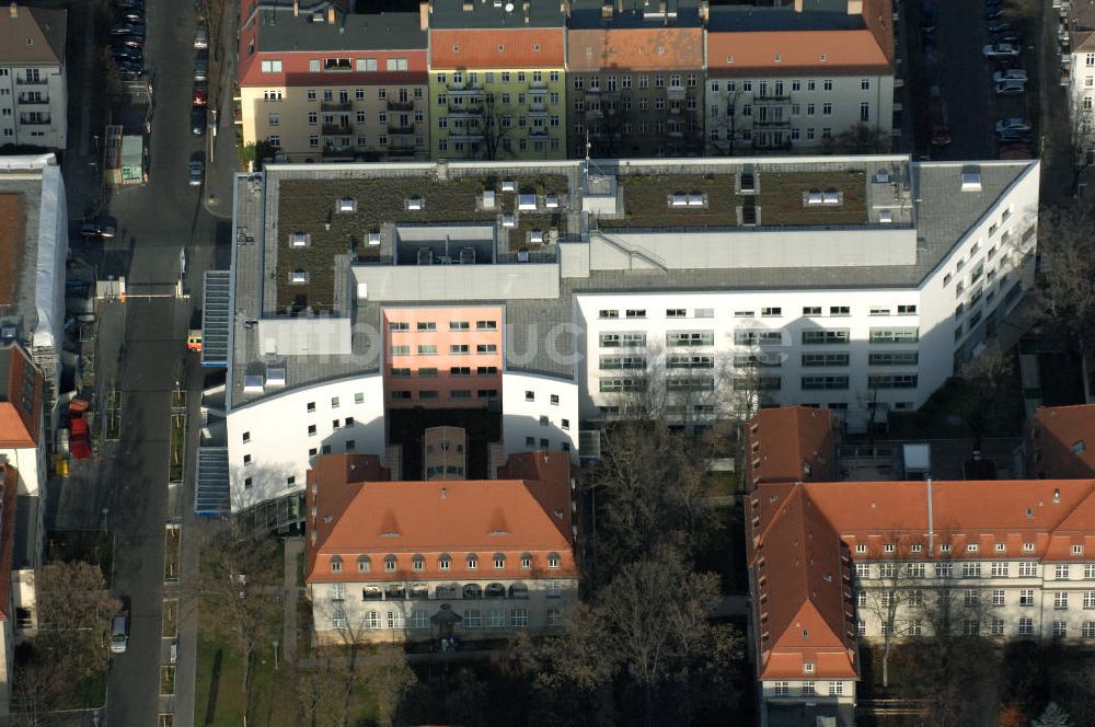 Luftbild Berlin - Oskar-Ziethen-Krankenhaus Lichtenberg / Sana Klinikum