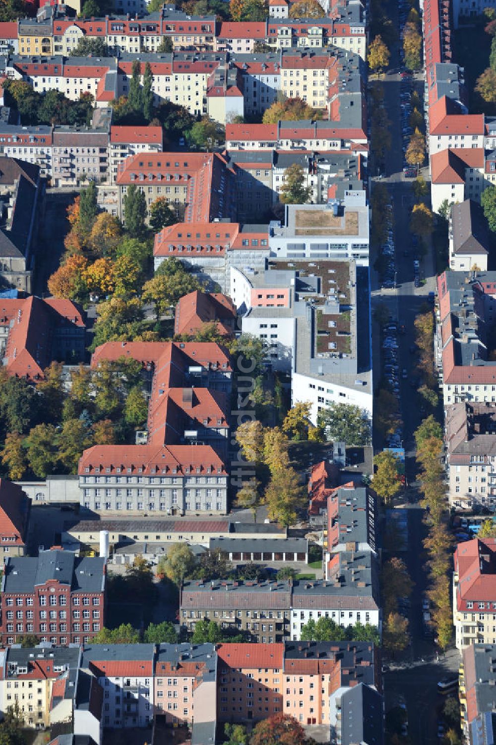 Luftaufnahme Berlin - Oskar-Ziethen-Krankenhaus Lichtenberg / Sana Klinikum