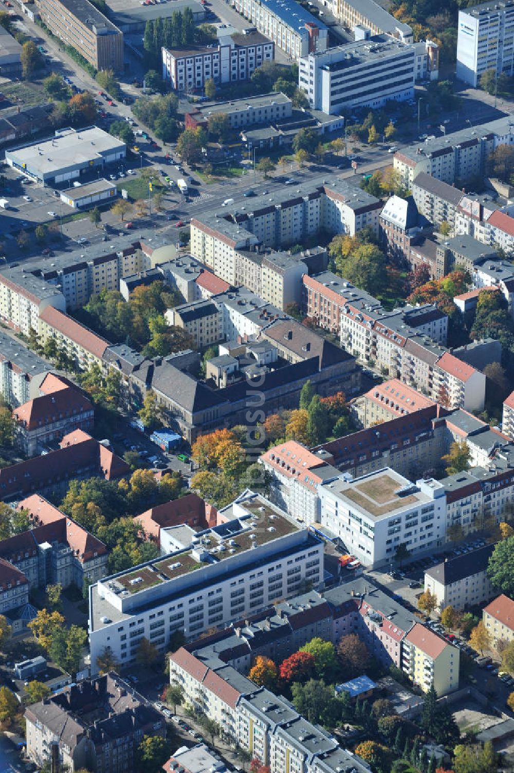 Luftaufnahme Berlin - Oskar-Ziethen-Krankenhaus Lichtenberg / Sana Klinikum