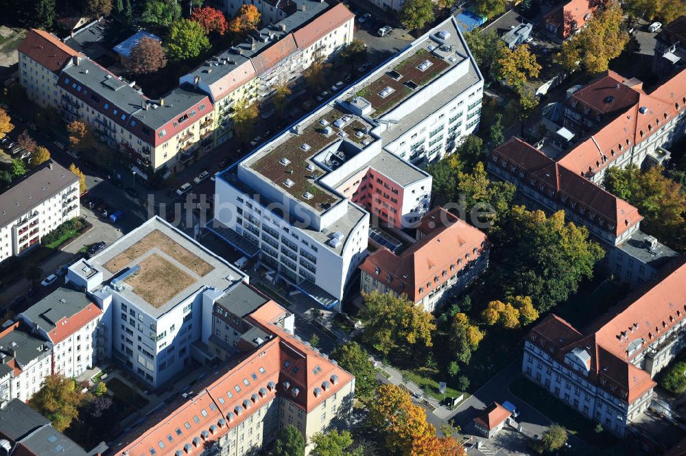 Luftbild Berlin - Oskar-Ziethen-Krankenhaus Lichtenberg / Sana Klinikum