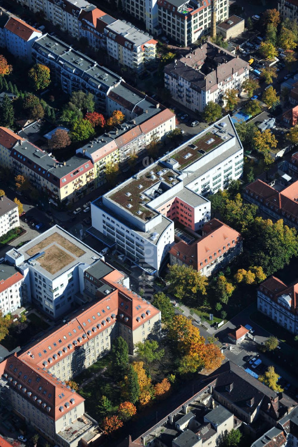 Luftaufnahme Berlin - Oskar-Ziethen-Krankenhaus Lichtenberg / Sana Klinikum