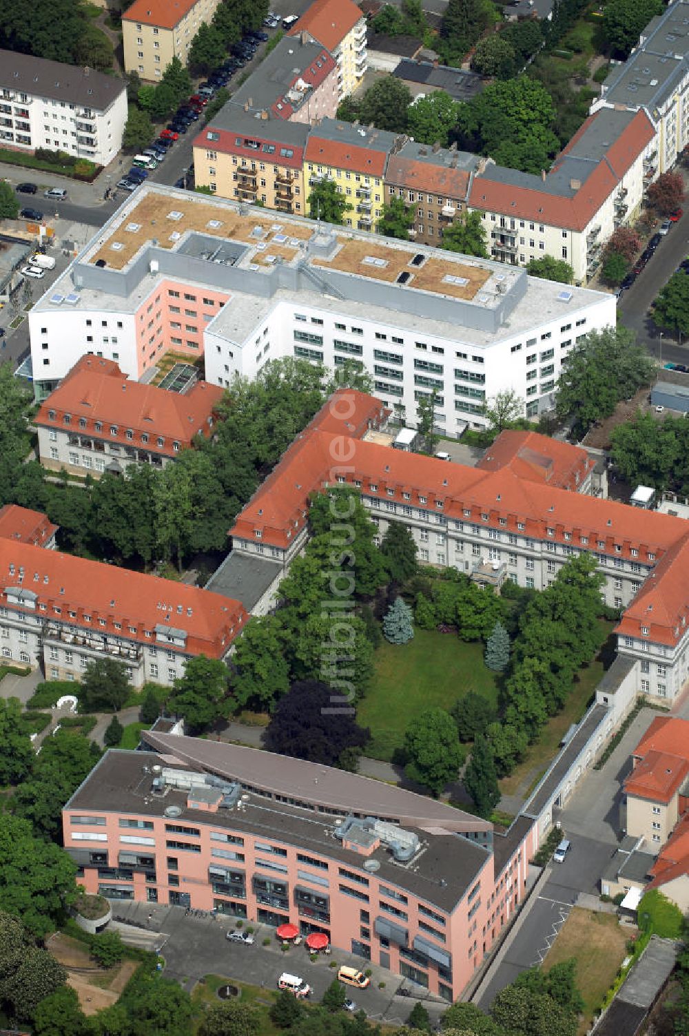 Luftaufnahme Berlin - Oskar-Ziethen-Krankenhaus Lichtenberg / Sana Klinikum