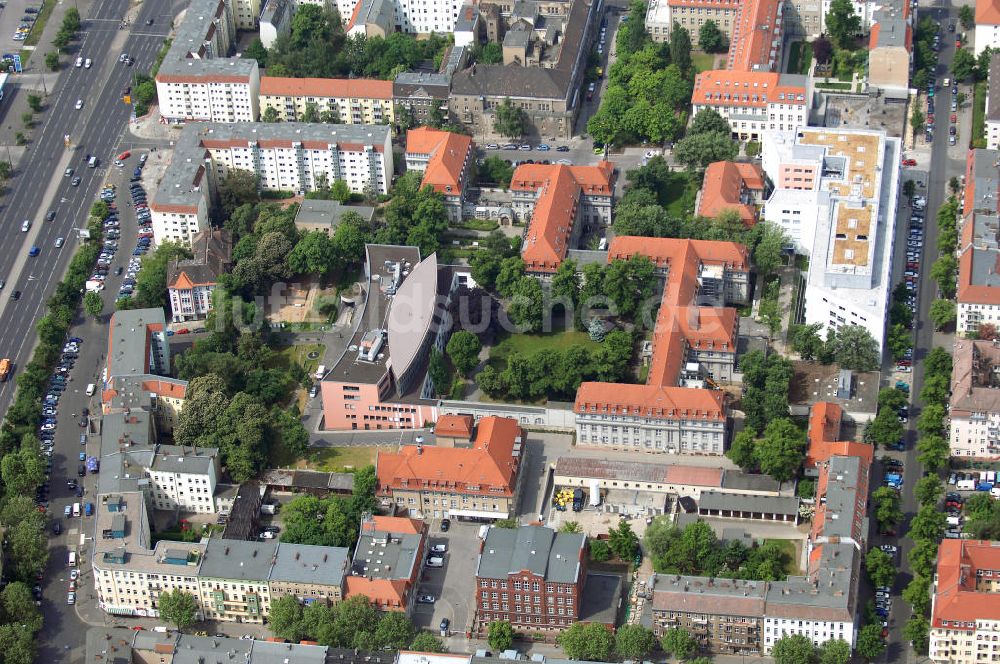 Berlin aus der Vogelperspektive: Oskar-Ziethen-Krankenhaus Lichtenberg / Sana Klinikum