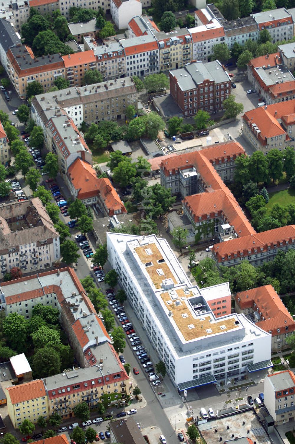 Luftbild Berlin - Oskar-Ziethen-Krankenhaus Lichtenberg / Sana Klinikum